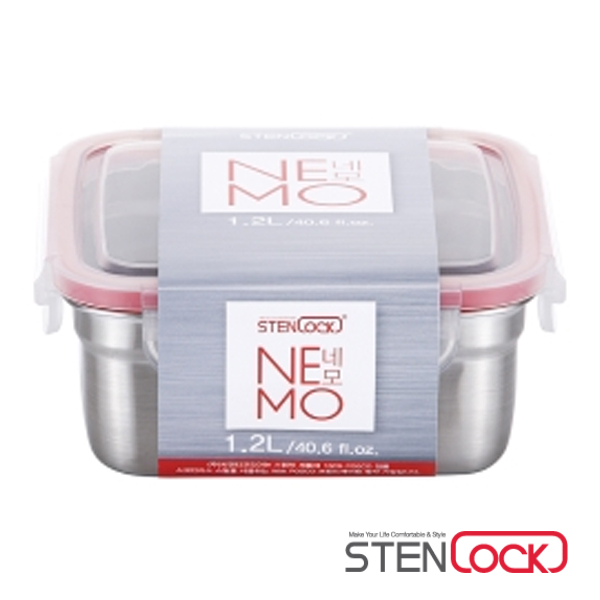 BG 냉장고반찬통 1200ml 스텐락 네모 정사각밀폐용기 10호 16,440원