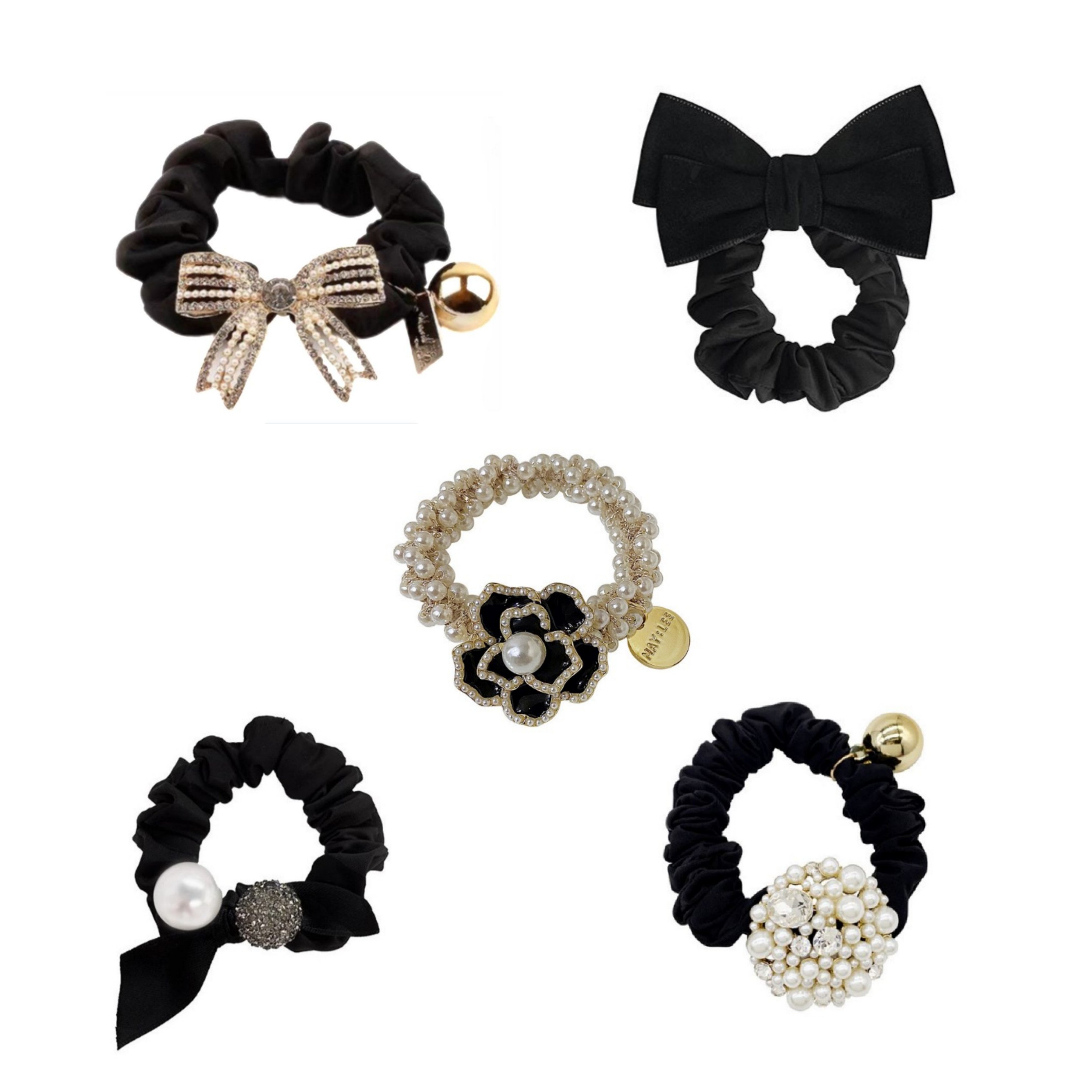 아름디오 진주곱창머리끈 [5p] 세트 14,500원