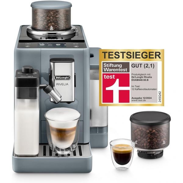 De'Longhi 드롱기 리벨리아 EXAM440.55.G 전자동 커피머신, 라떼크레마 우유 시스템, 교체 가능한 원두통, 16가지 커피/우유 음료, 추가 샷 기능, 3.5인치 1,595,200원