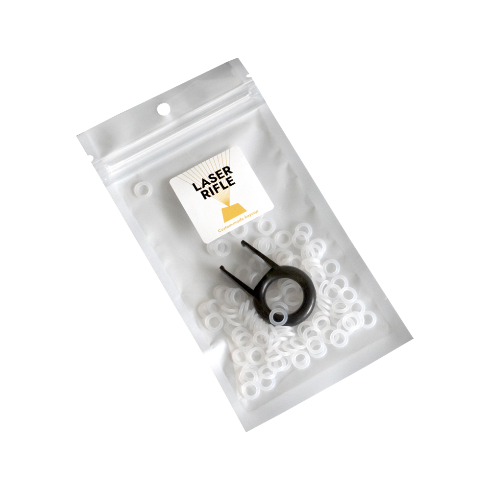 기계식 키보드 흡음재 저소음 반투명 실리콘 오링 110개 + 리무버1개, 현재가 8,000원