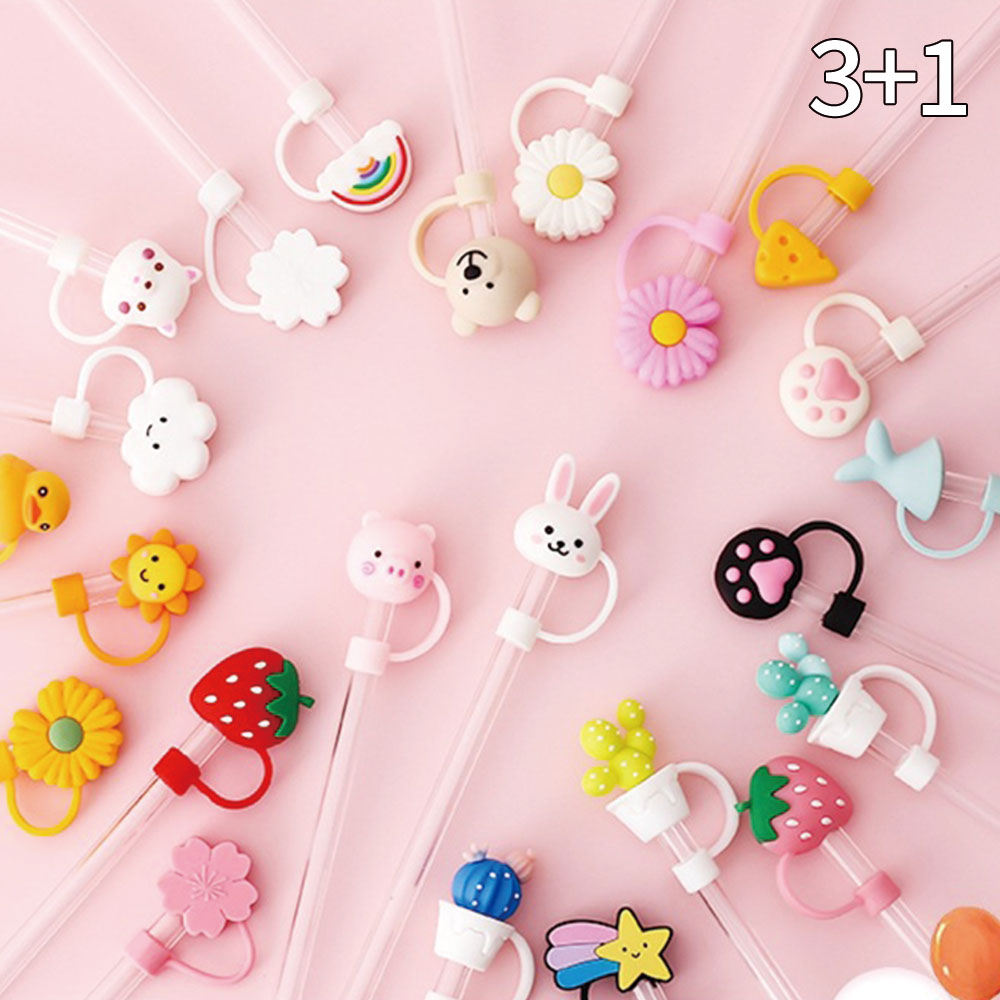 오달라 실리콘 빨대 구멍 마개 스토퍼 (3+1), 1개 3,500원