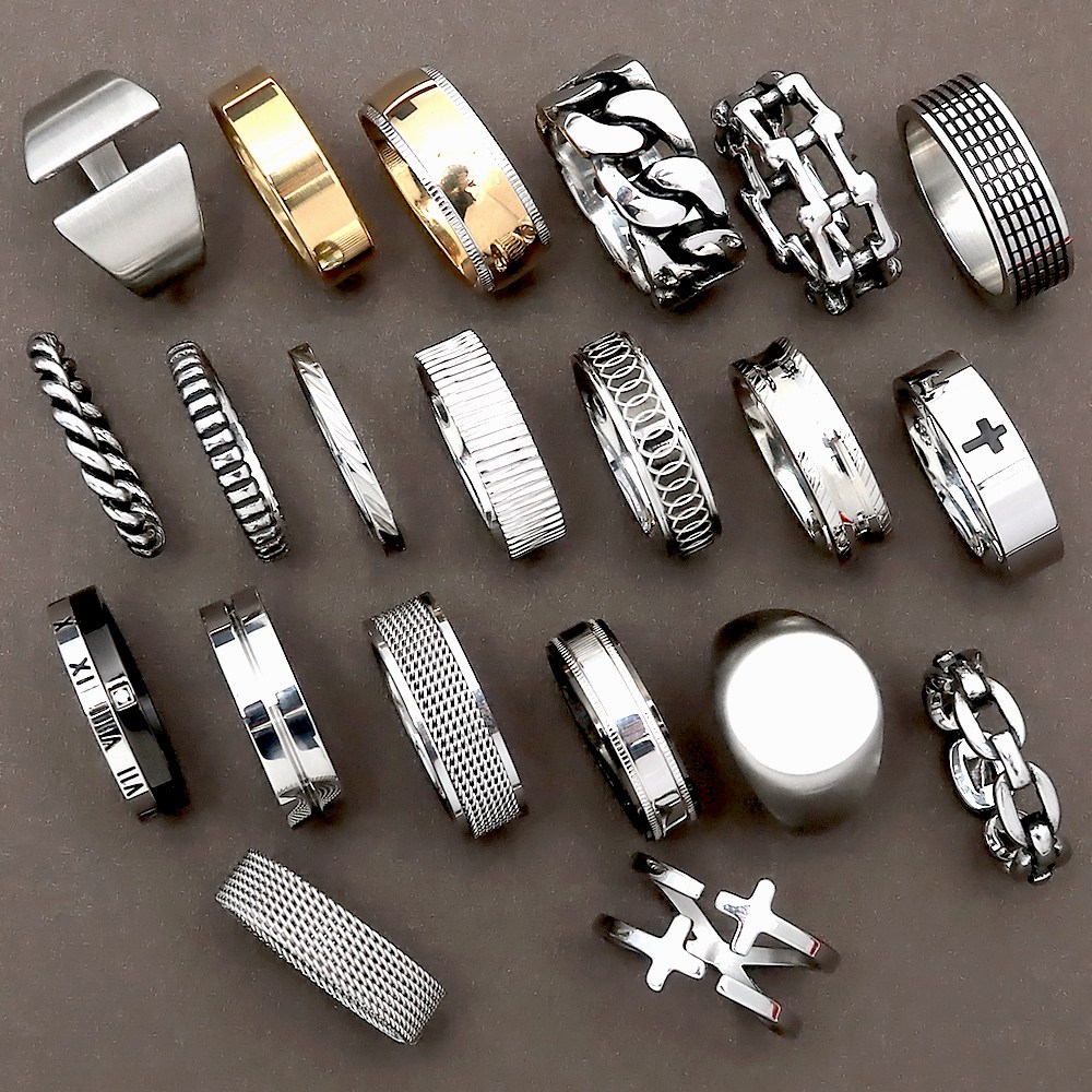 [슈가스톤] 써지컬 스틸 십자가 엔틱 크로스 패션 남자반지 8,800원