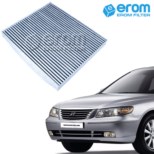 [이롬필터] 1+1 활성탄 자동차 에어컨필터 미세먼지,배기가스 차단 차량용 캐빈필터, 2개, 그랜저TG (05~08년) 034C 15,600원