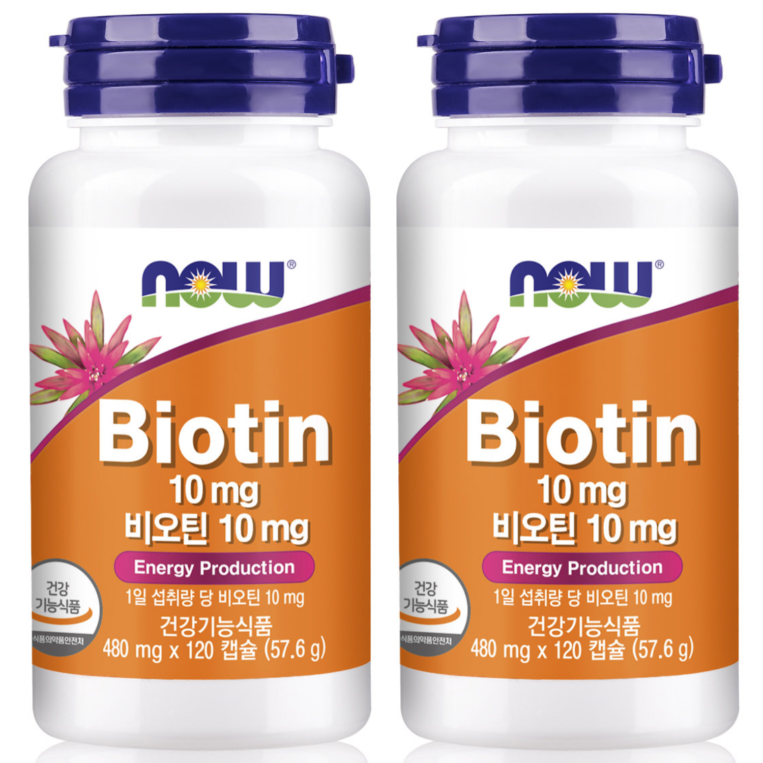 나우푸드 비오틴 10mg, 120정, 2개 48,300원