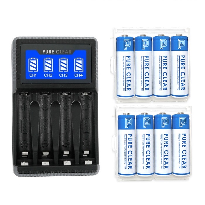 퓨어클리어 SW-4N USB LCD 4구 충전기+AA 2500mAh 4알 2세트 24,400원