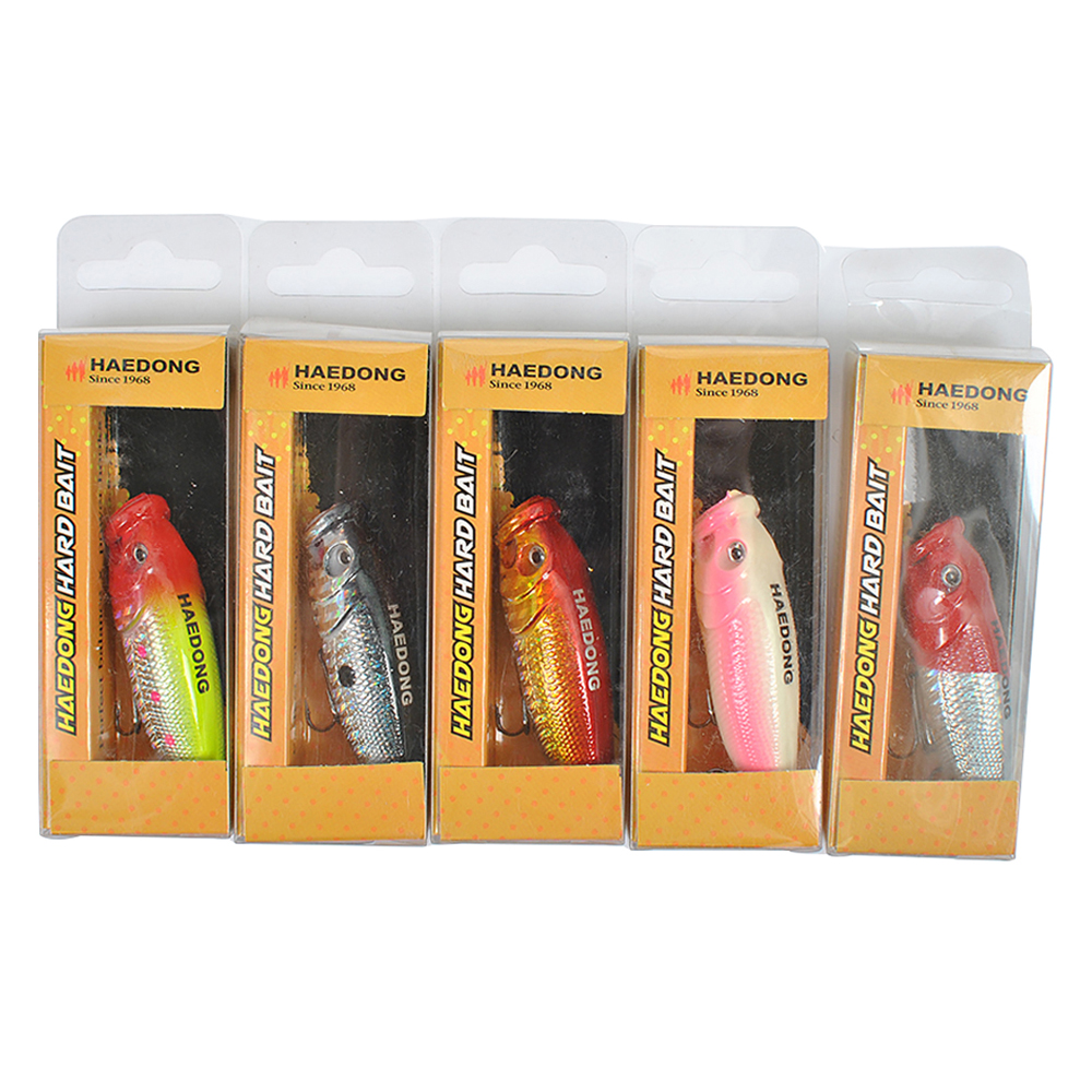 해동 올라와 뽀퍼2 탑워터 루어 5종 세트 6,000원