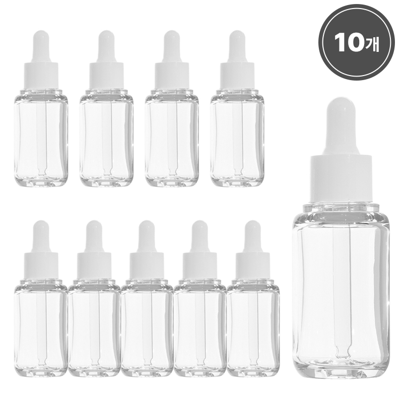 헤비브로우 PETG 스포이드 용기 30ml 투명 흰색캡, 10개, 헤비브로우 스포이드 용기 15,520원