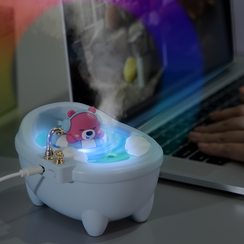 애니버디즈 캐릭터 아이방 미니가습기 어린이 귀여운, 사이언베어, 가습기 17,900원