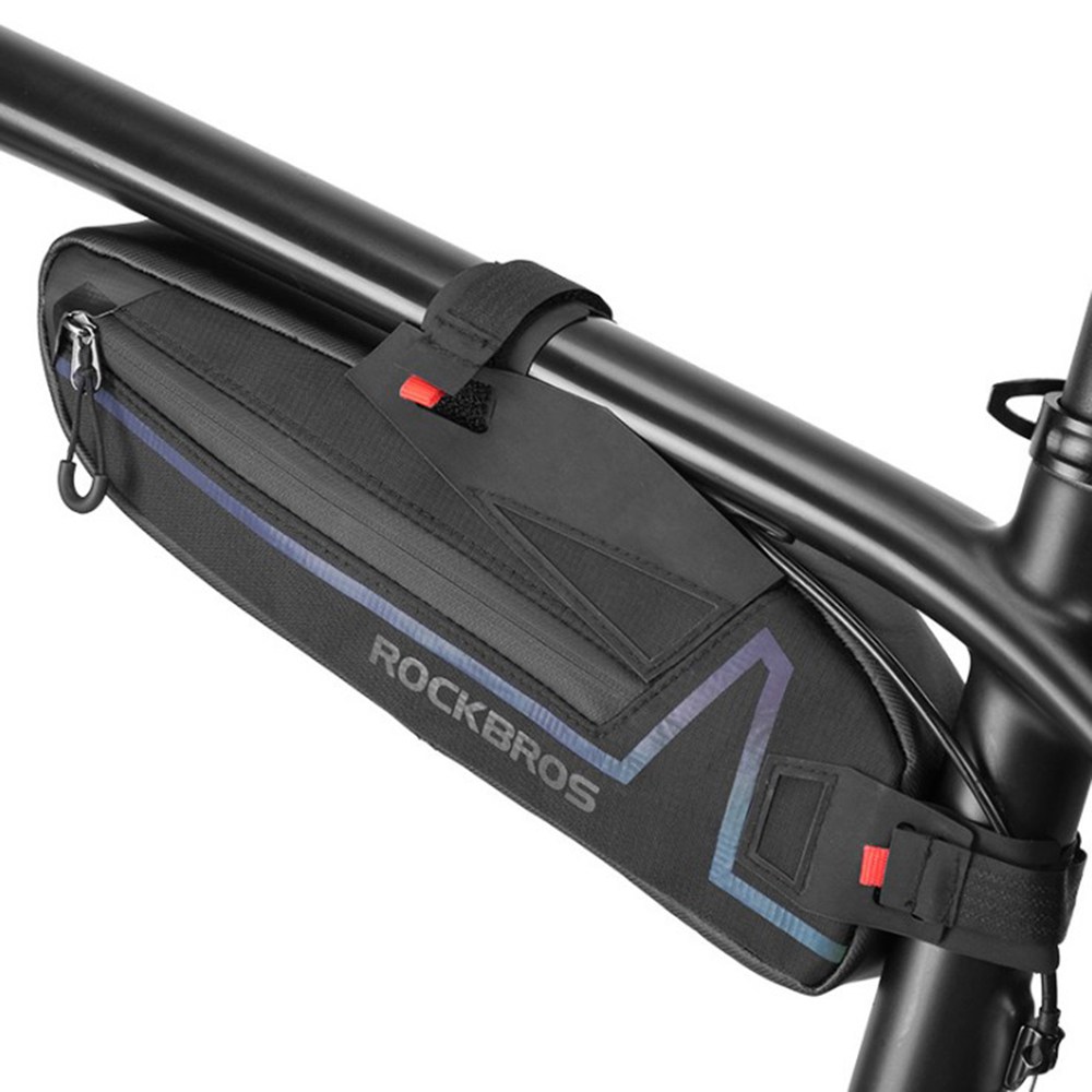락브로스 자전거 탑튜브 삼각백 장거리 라이딩 방수 가로가 좁은 디자인 국토종주 프레임 가방 자전거여행 야간라이딩 빛반사 소재, 1개, 혼합색상 26,600원