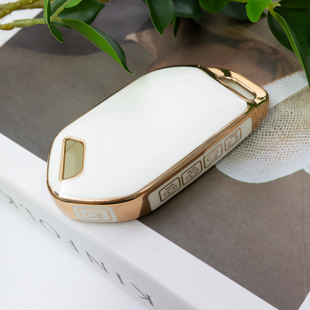 바이어블 기아 호환 자동차 tpu 스마트키 키케이스 키홀더, 기아 9버튼 TA74_화이트골드 6,900원