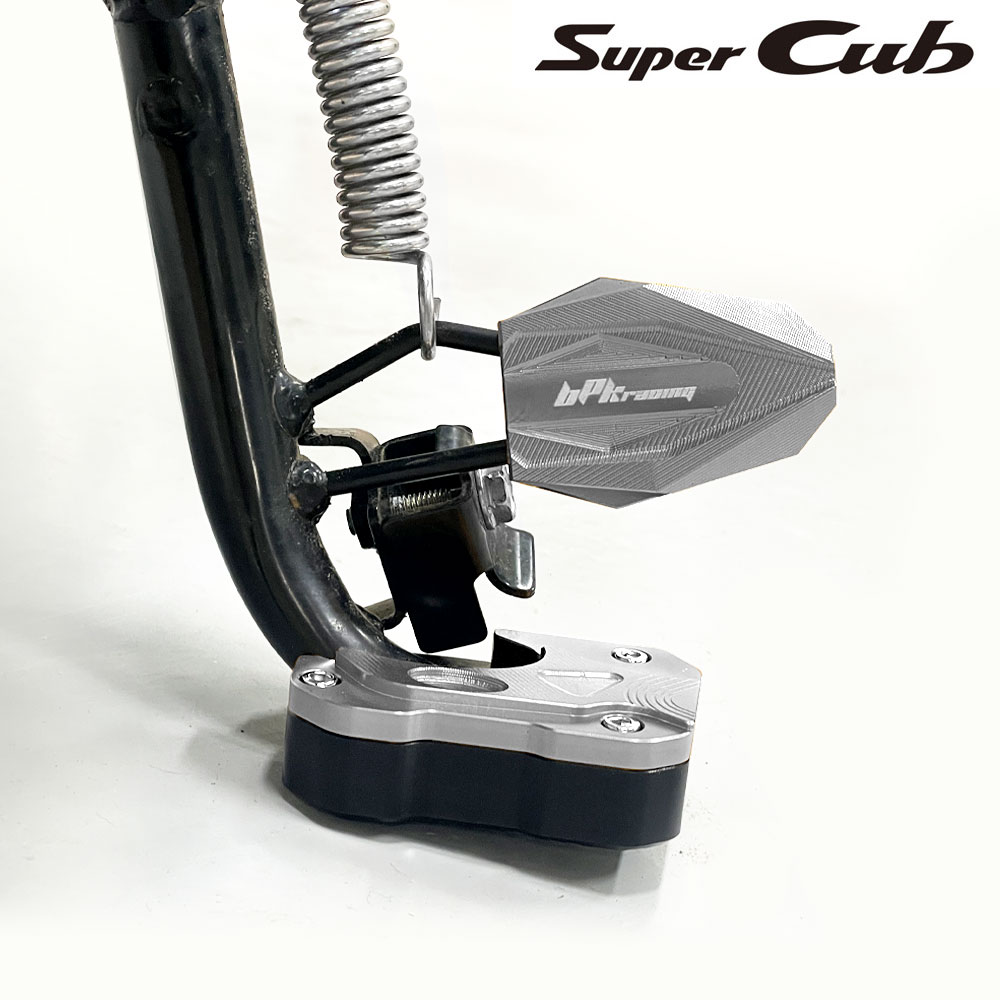 바이크핏 슈퍼커브 사이드 스탠드클립세트 21-26년 바닥+날개 말발굽 보조발판 확장패드 튜닝, 1세트 34,300원