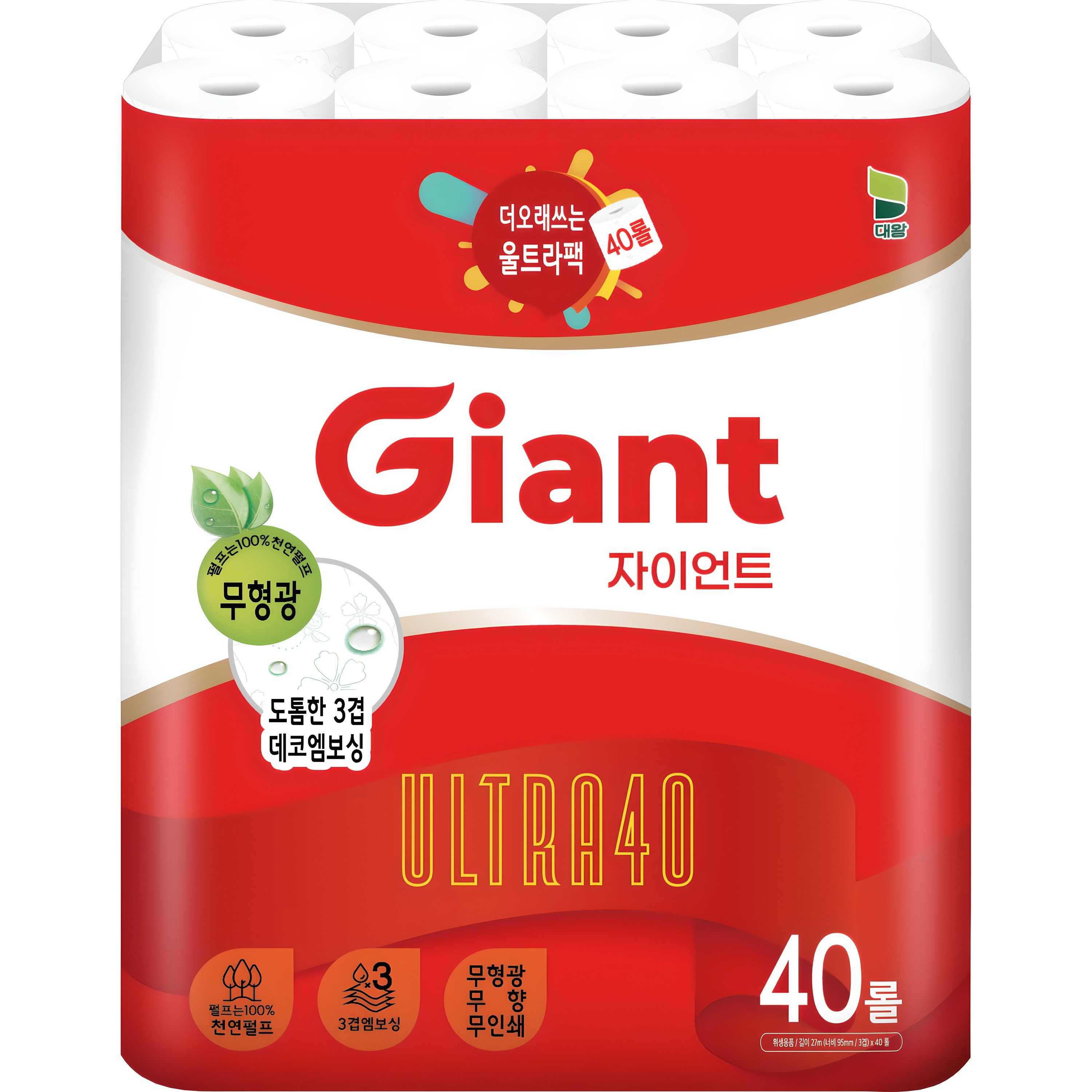 자이언트 울트라 40 펄프 대용량 화장지 16,890원