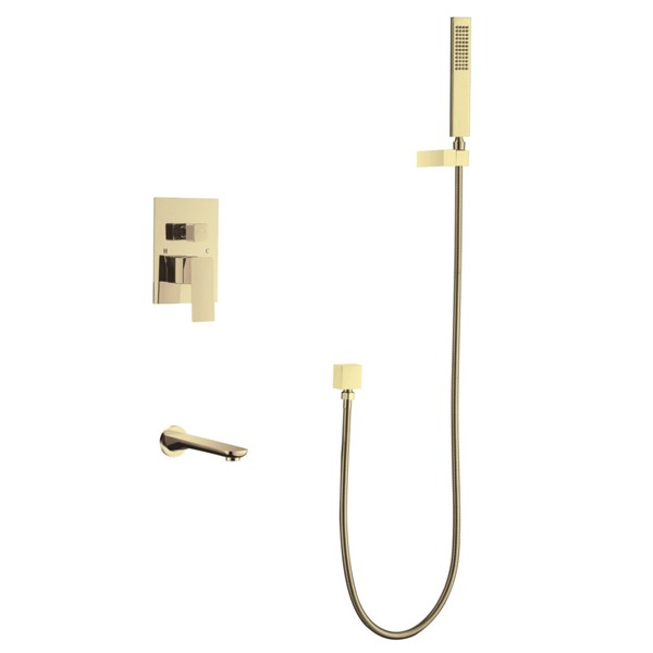 (주)갤러리하우스_매립 욕조수전 골드 유광 루바인 베네 FB046GP -T 609,500원