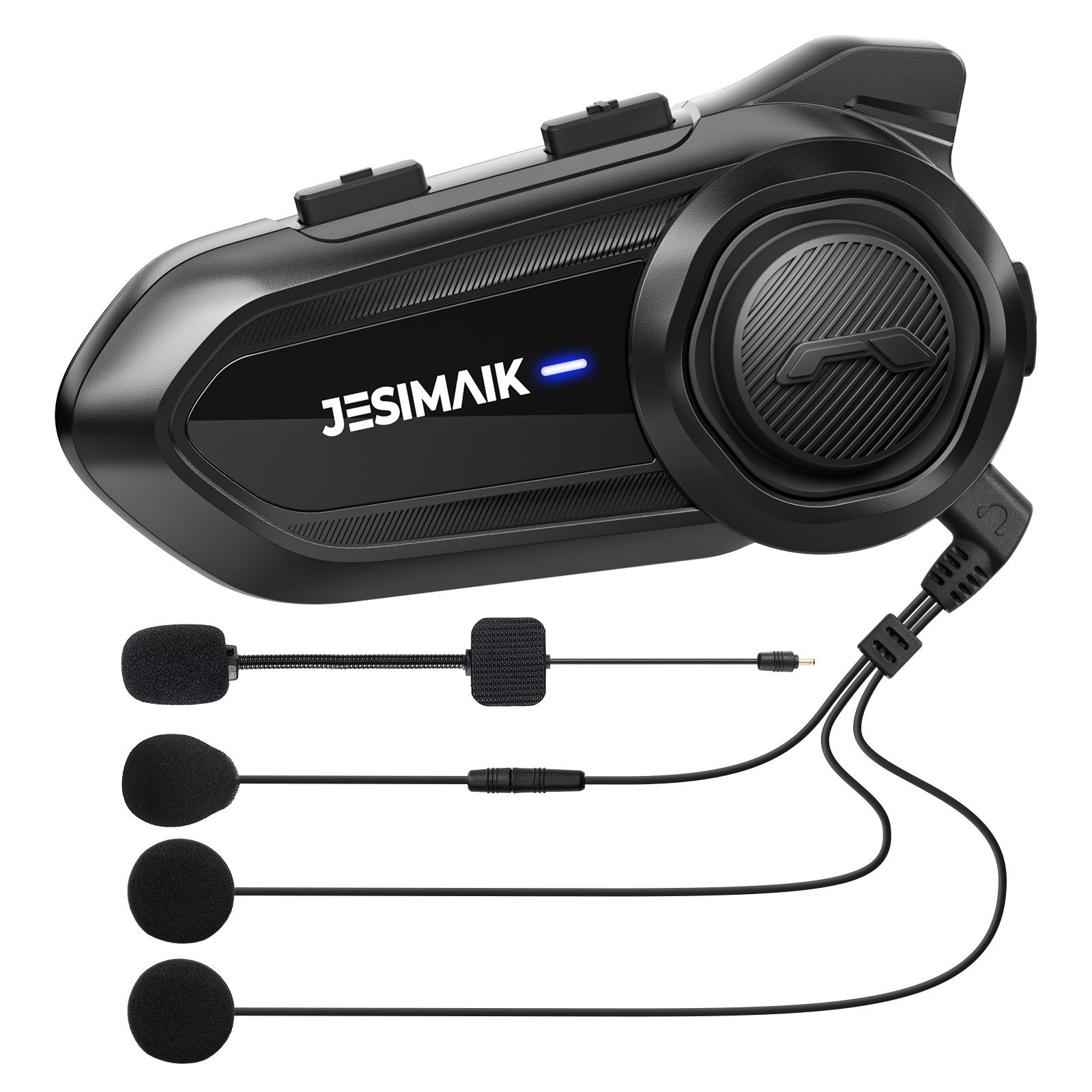 JESIMAIK R18 Lite 오토바이 헬멧 블루투스 헤드셋 헬멧용 이어폰 2인 통화 Bluetooth 5.2 FM 라디오 IP67 방수방진 소음제거 HIFI, 블랙 79,900원