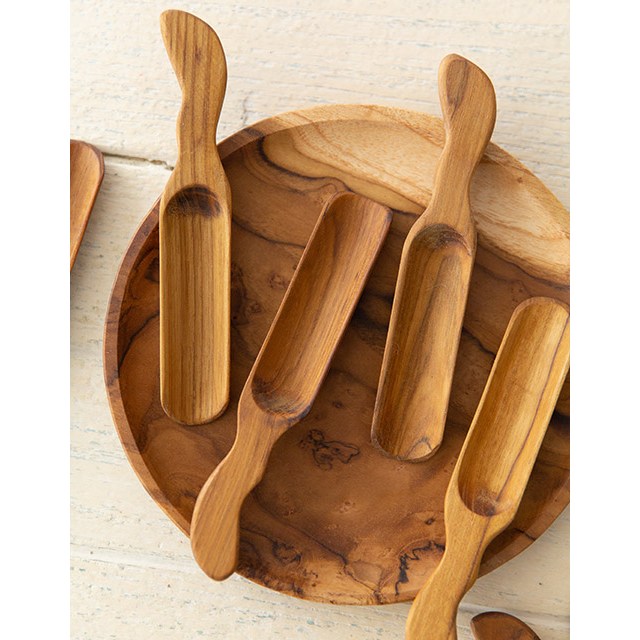 고급 티용품 티크나무 원목 우드 차시 차도구 3,000원