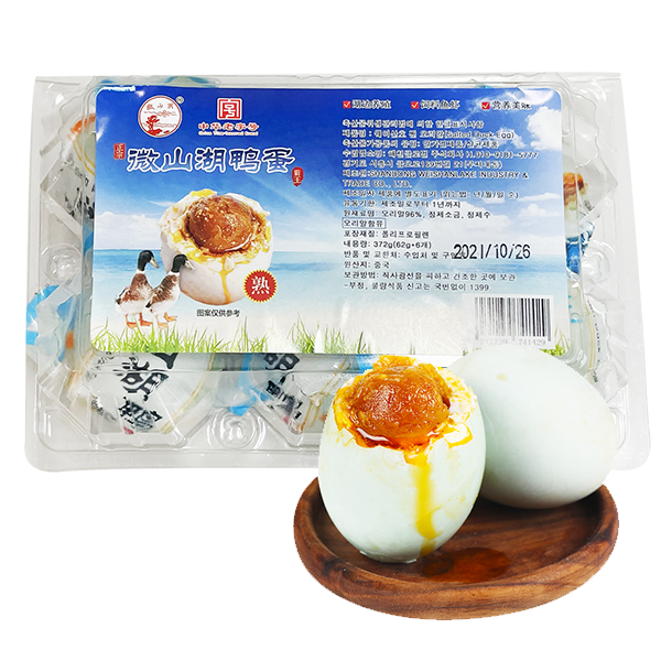 만리장성-웨이산호 염장 오리알 찐오리알 야단 중국식품 372g (62gx6개) 6개입 4,200원