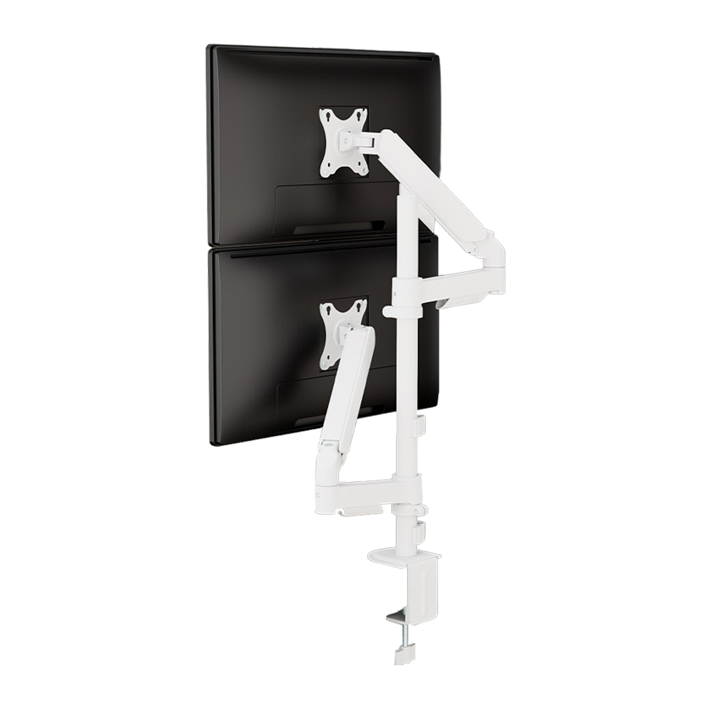 엔산마운트 LDT-C25P 듀얼 파이프형 폴타입 모니터암 모니터거치대, 화이트 53,900원
