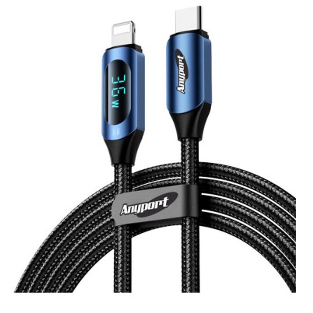 애니포트 디스플레이 Type C to 8핀 36W PD 고속충전 케이블 AP-CTAD36W 18,300원