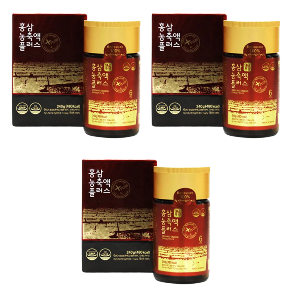 부모님 건강관리 기능성홍삼 홍삼농축액플러스 6년근 7mg 240g, 3개, 240g 322,440원