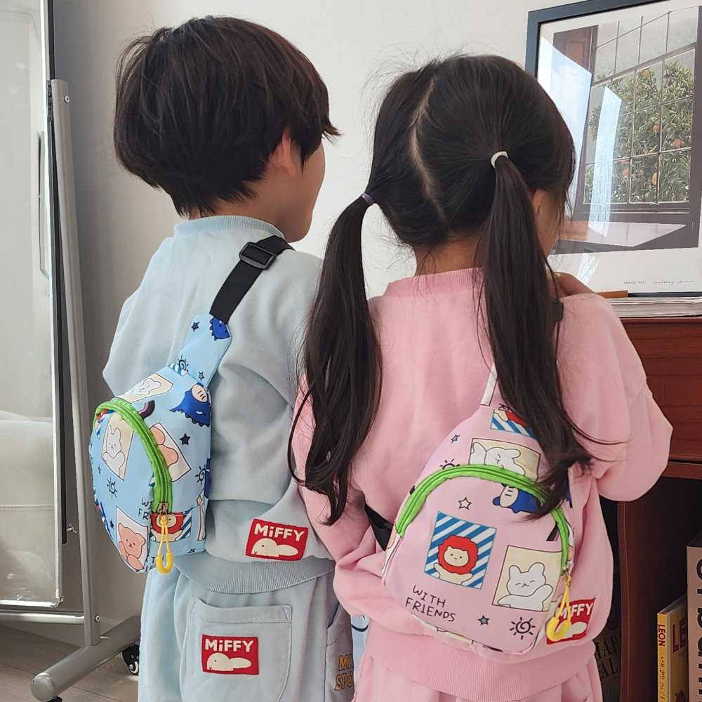 다이노프렌즈 어린이집 생일 답례품 선물 구디백 유치원 졸업 친구 단체 키즈 남자 여자 어린이가방 슬링백 2,900원