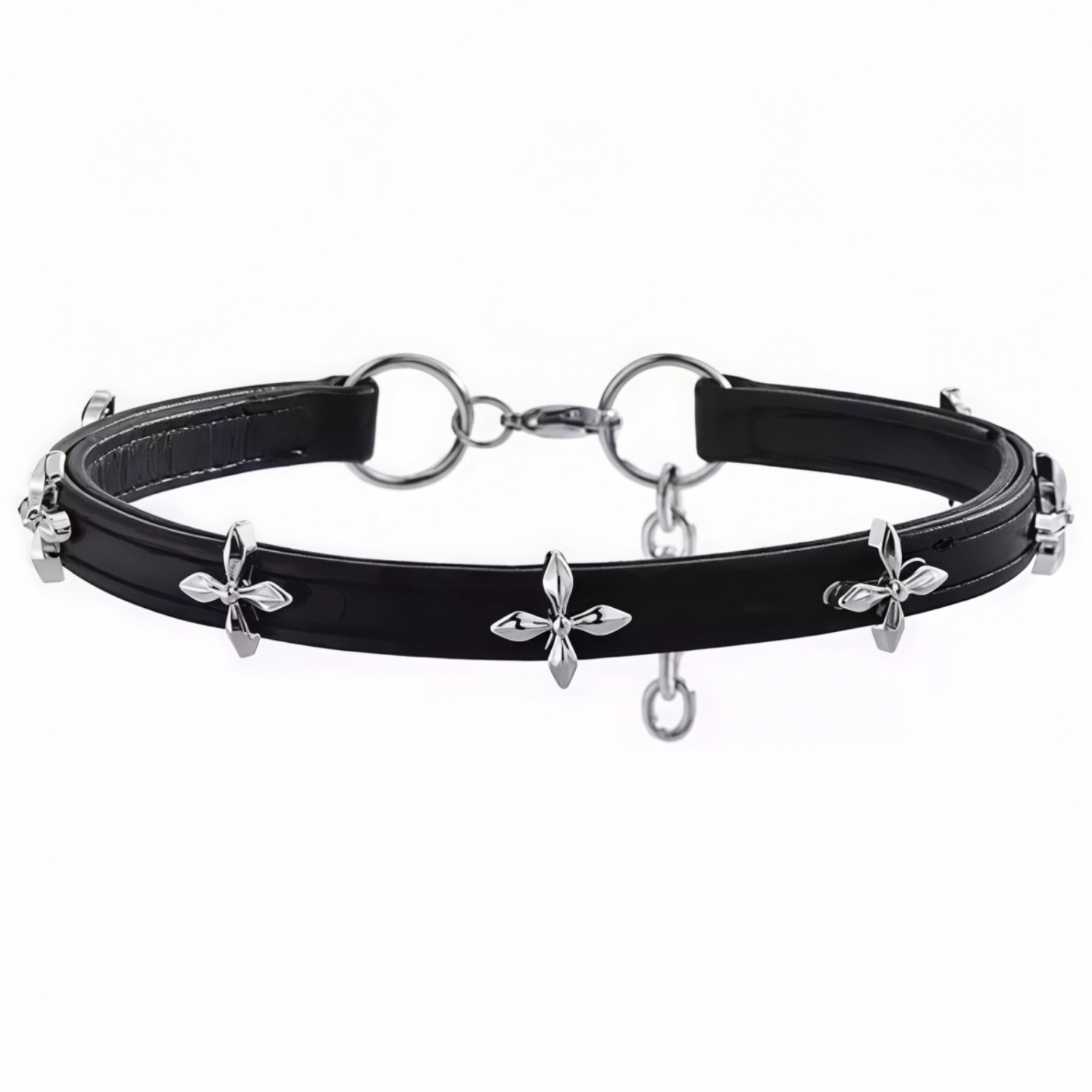 MYN셀럽픽 가죽 초커 | 블랙 미니멀 목걸이 셀럽 티 아이템 24,900원