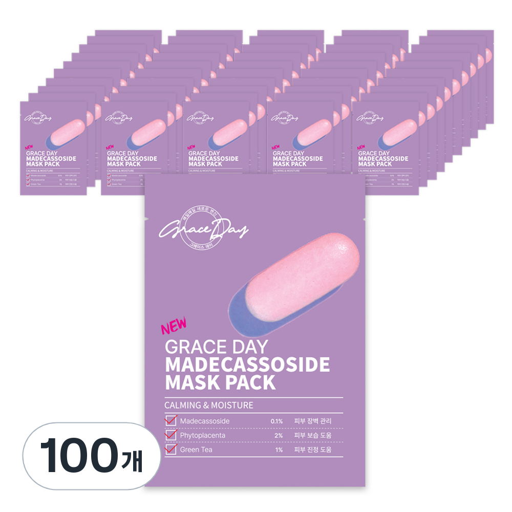 그레이스데이 마데카소사이드 마스크팩 27g, 1개입, 100개 20,620원