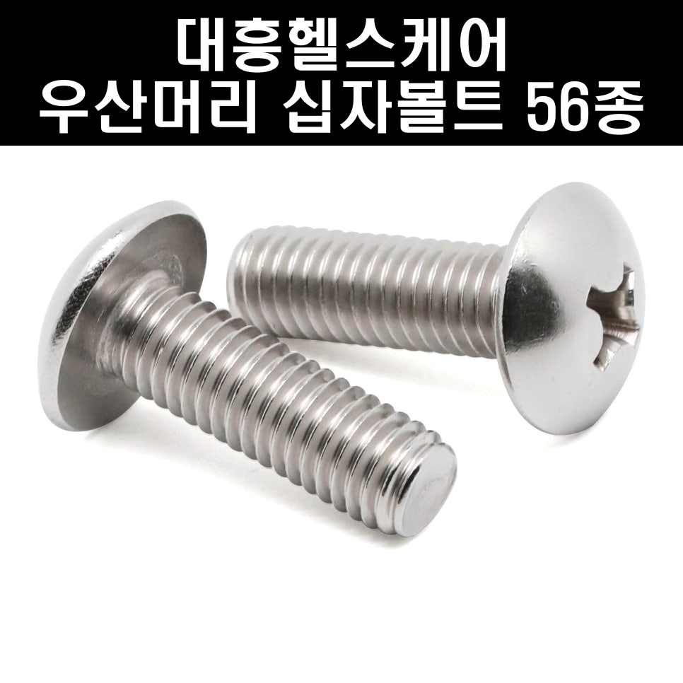 동양헬스케어 스텐 우산머리 트러스 십자볼트 나사 머신 서스 M3 4mm 9,900원