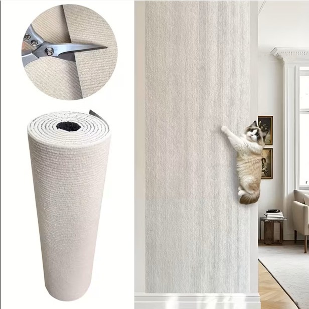코어엑시스 고양이 스크래치 매트 벽부착 패드 소파 벽 보호 접착형 패드, 아이보리 13,800원