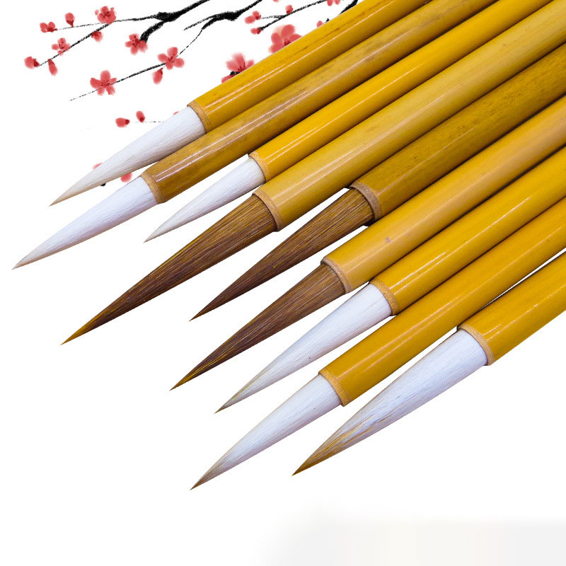 문항명필 서예 캘리그라피 동양화 통대나무 족제비모 양모 혼합모 붓 세트 49,800원