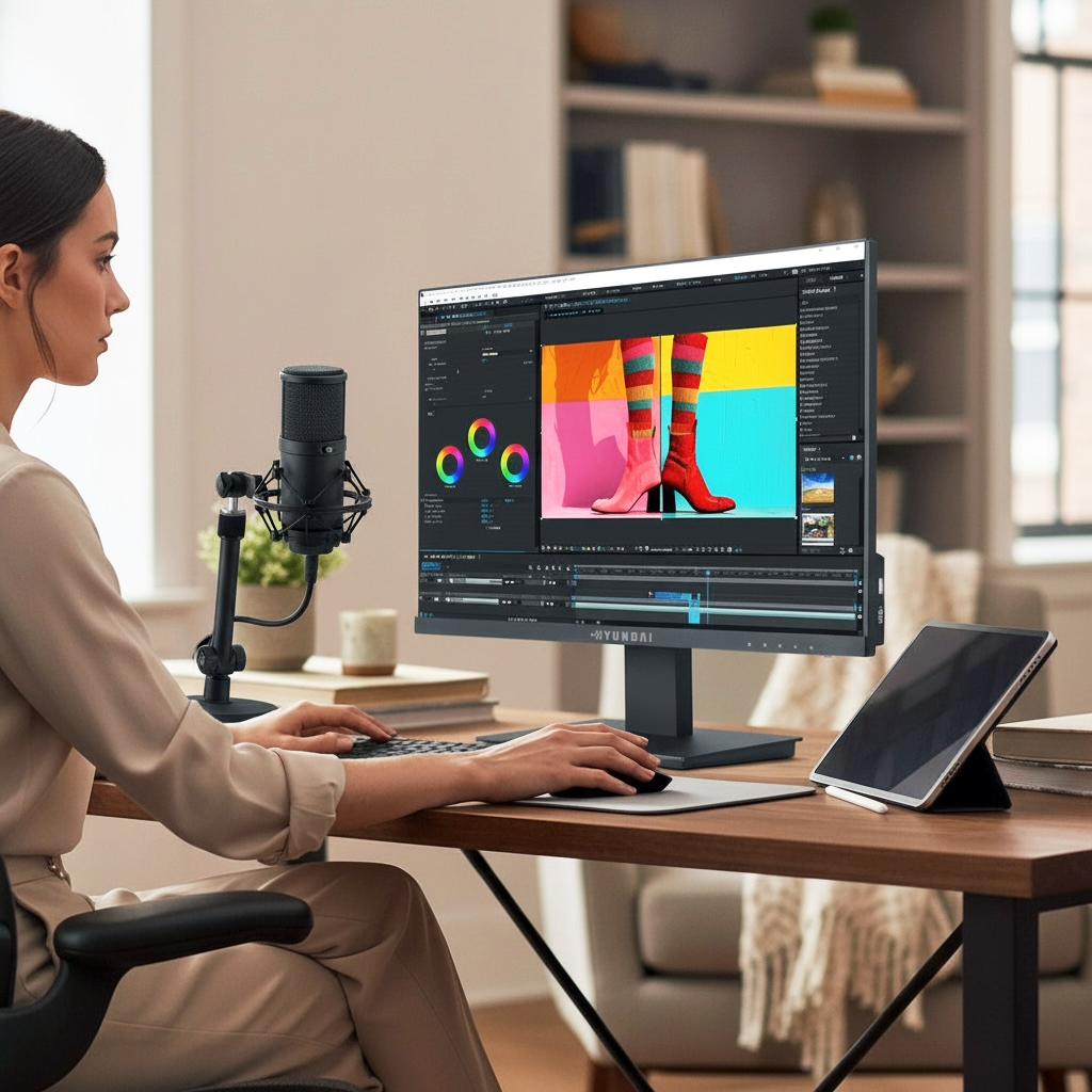 현대 HYUNDAI 24인치 FHD 캘리브레이션 진짜색감 무결점 시력보호 3포트 모니터 HD240KD, HD240KD, 60.5cm 107,000원