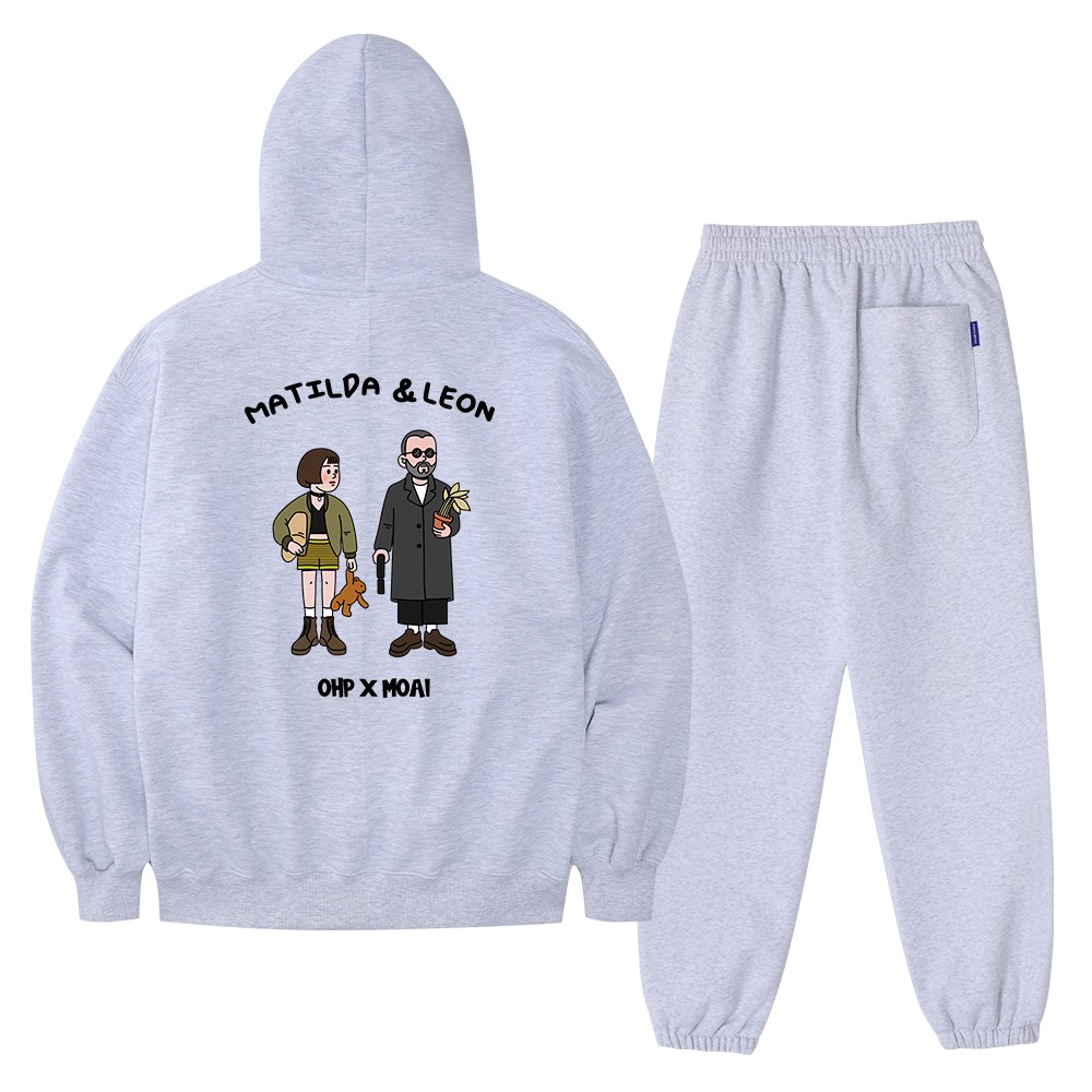 O.H.P원헌드레드퍼센트 작품을 입는다 기획특가 오버핏 헤비 후드+조거팬츠 셋업 BEST4 137,900원