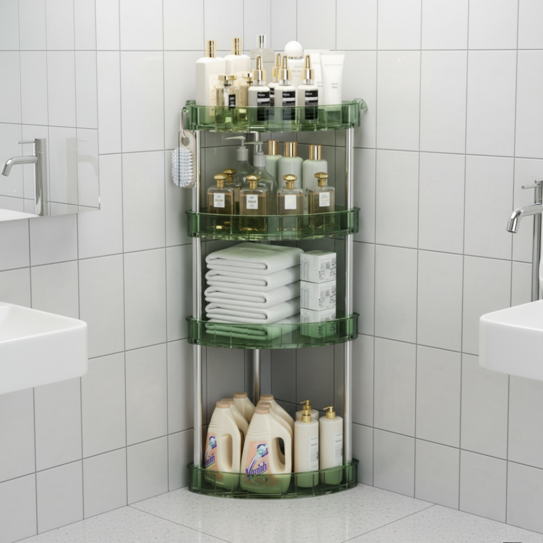 일상담다 간편설치 다용도 코너형 욕실 선반 수납 정리대, 그린 20,300원