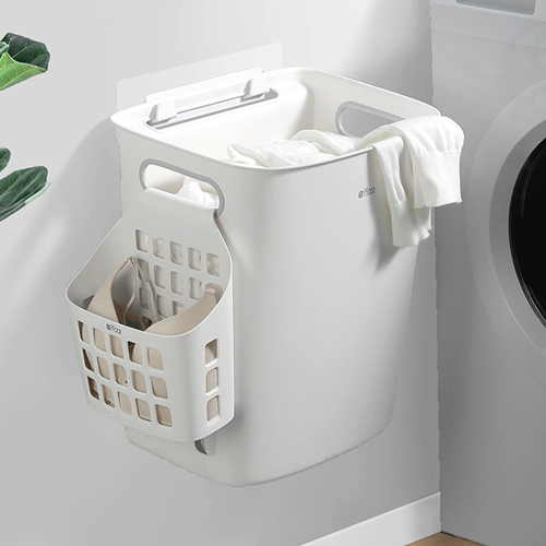 무타공마켓 2세대 벽부착 매쉬통풍 빨래바구니, 화이트 19,850원