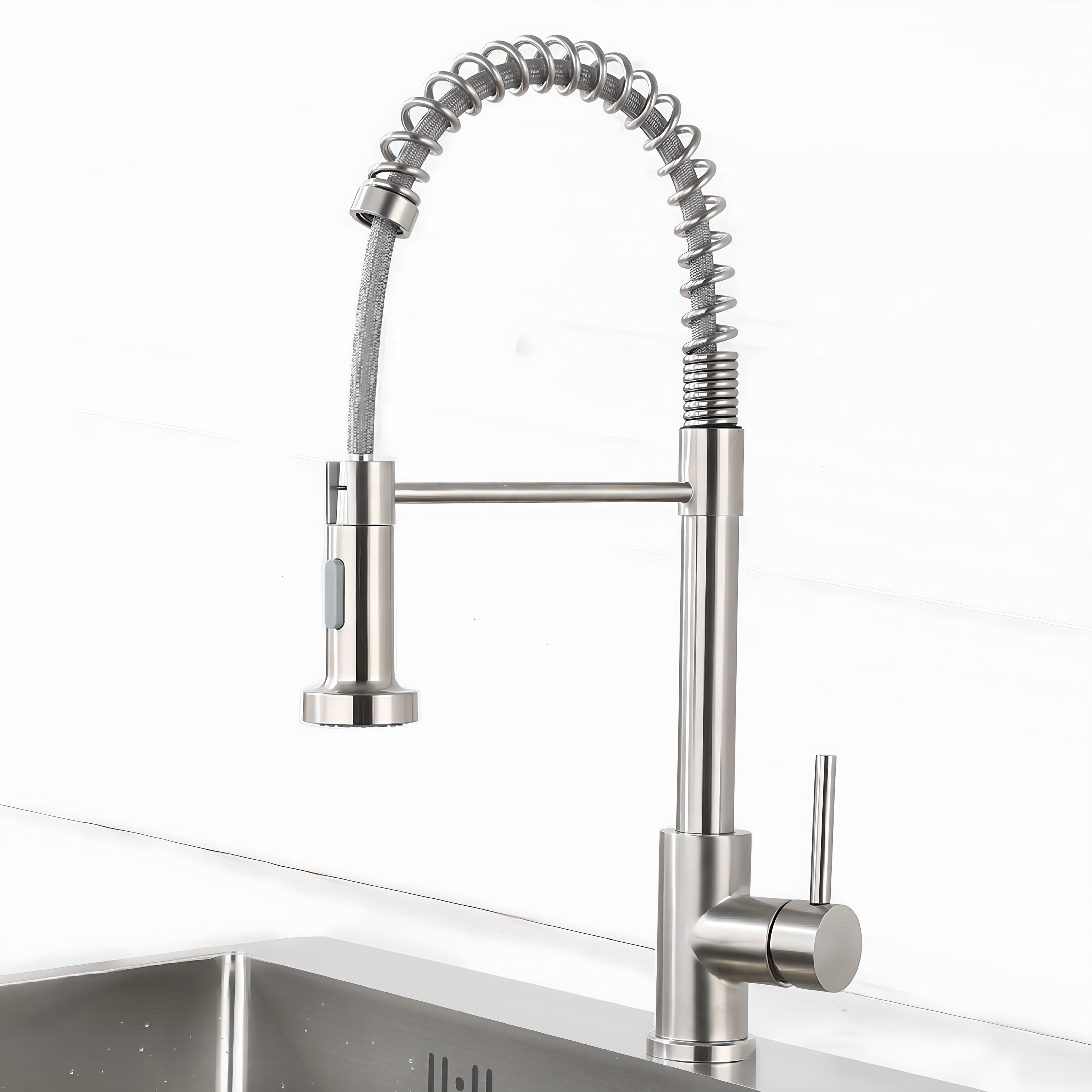 준앤코 리하임 싱크대 수전 스테인리스 스프링 주방 씽크대, 1개 56,900원