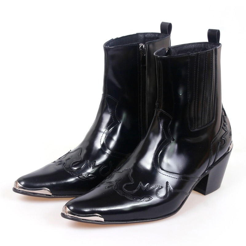 JY-HJ 47-14-1 소가죽 남성 웨스턴부츠 바이크부츠 국내제작 수제화 241,000원