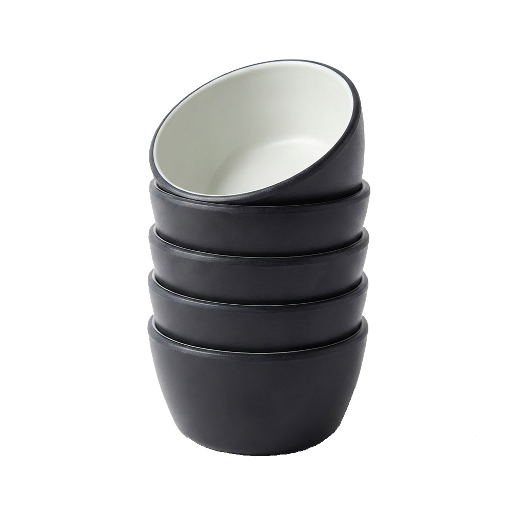 라이프초이스 멜라민 공기밥그릇 투톤 블랙 5P세트, 1개, 모던 23,500원