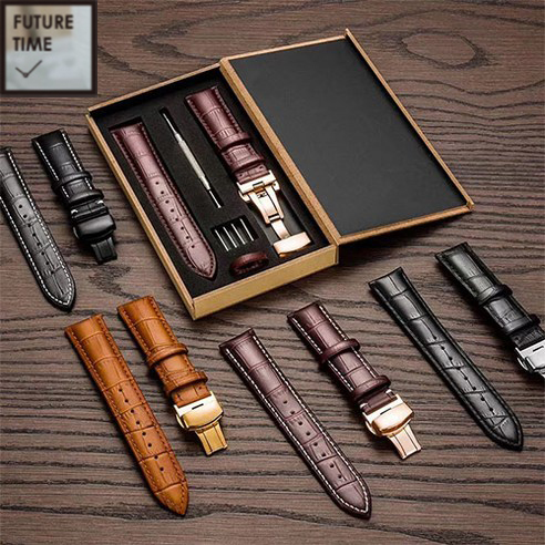 퓨처타임 원터치 디버클 갤럭시워치4호환 소가죽 송아지 명품 가죽시계줄 18mm,20mm,21mm 16,950원