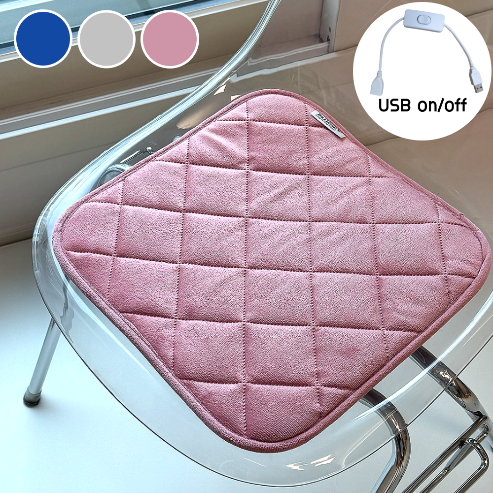코슈어 1인용 USB 전기 온열 방석 극세사 사무실용 차량용 고양이, 핑크, 단일 28,660원