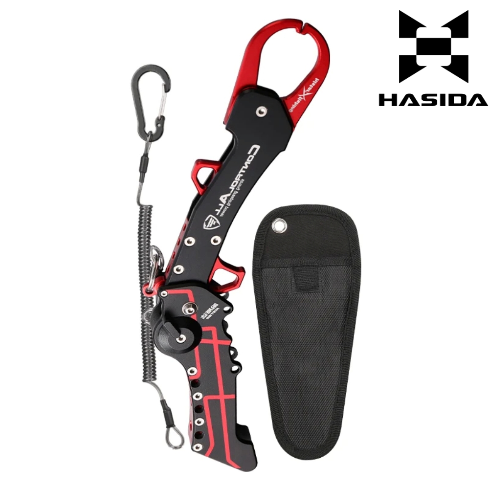 하스다 풀메탈 립그립 물고기집게 낚시그립 해루질 피싱 피쉬그립, 1개, 레드 39,300원