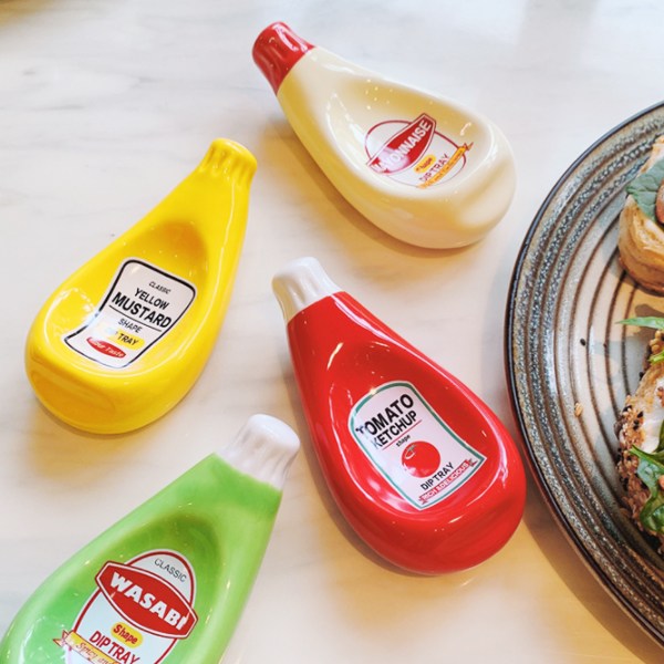 5시주문건 당일배송 fooi 당일출고 아기자기 도자기재질 소스접시 딥 트레이 양념종지 4종 빠른배송, 2. 머스타드, 1개 8,600원