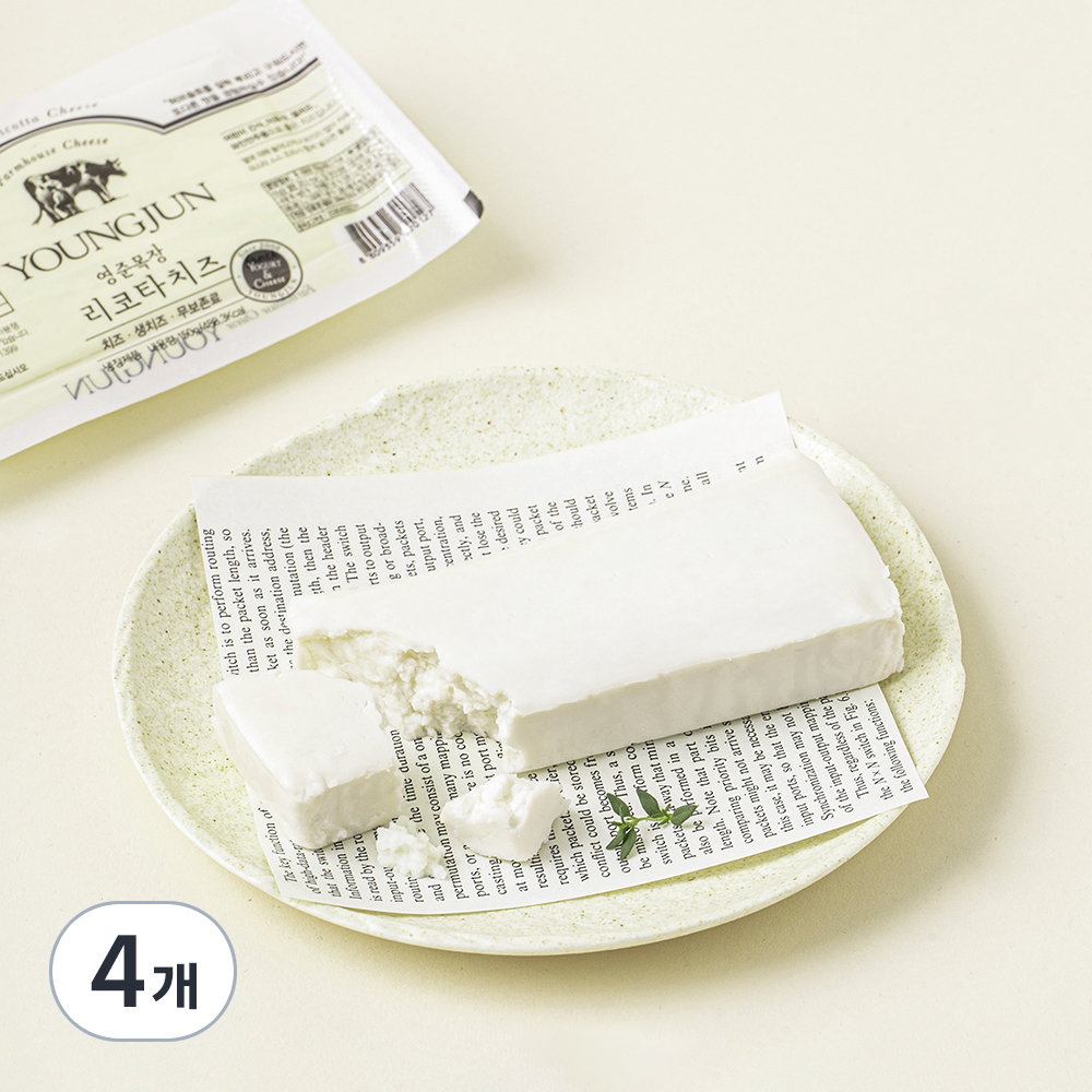 영준목장 리코타치즈, 150g, 1개입, 4개 38,480원