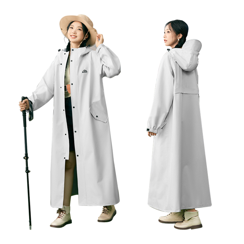 LINSHU 롱코트 등산 도보 패션 우비 다용도 루즈핏 순색 골프 방수레인코트 28,600원