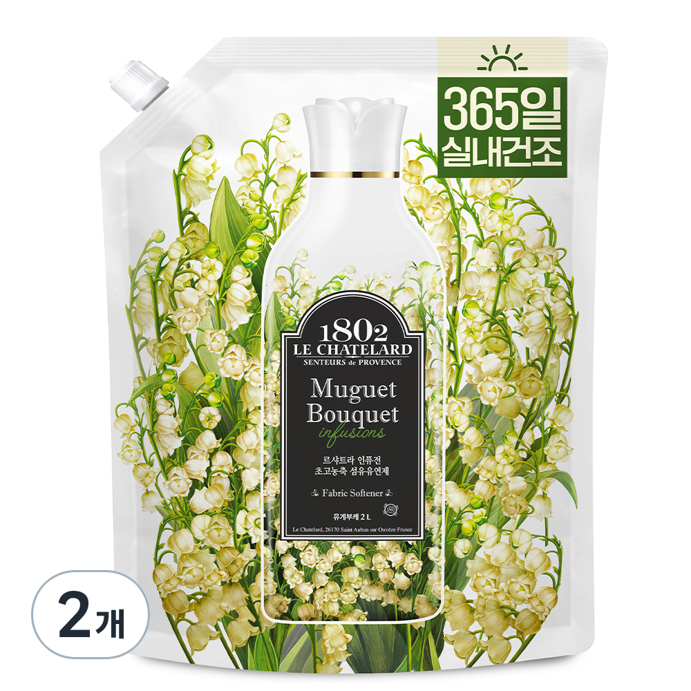 르샤트라1802 인퓨전 초고농축 실내건조 섬유유연제 뮤게부케향 15,900원