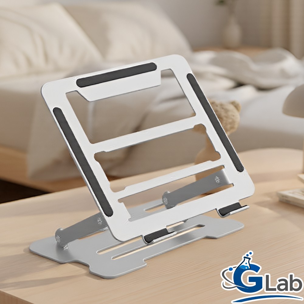 규랩 쿨링 홀 높이 각도 조절 노트북 스탠드 거치대, 1개, 실버 19,900원