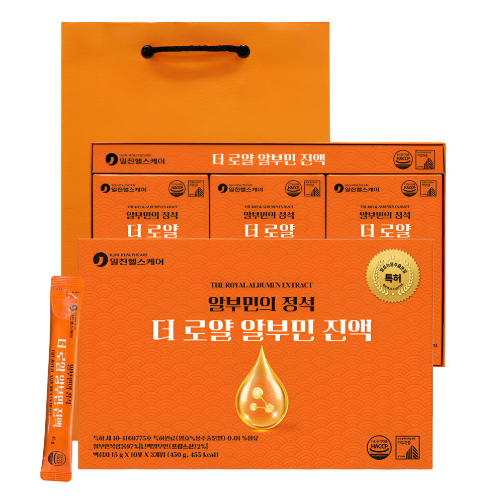 흡수빠른 액상형 고함량 더로얄 알부민 진액 선물세트 + 쇼핑백, 30회분, 12박스 348,000원