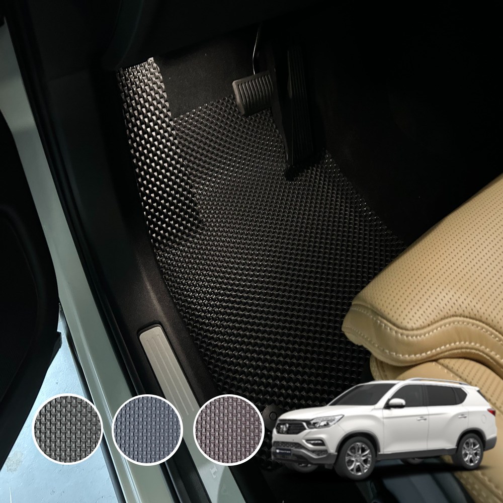 렉스턴G4 체인 카매트 전차종 자동차 발매트 발판 블랙 1열 운전석+조수석 444,000원