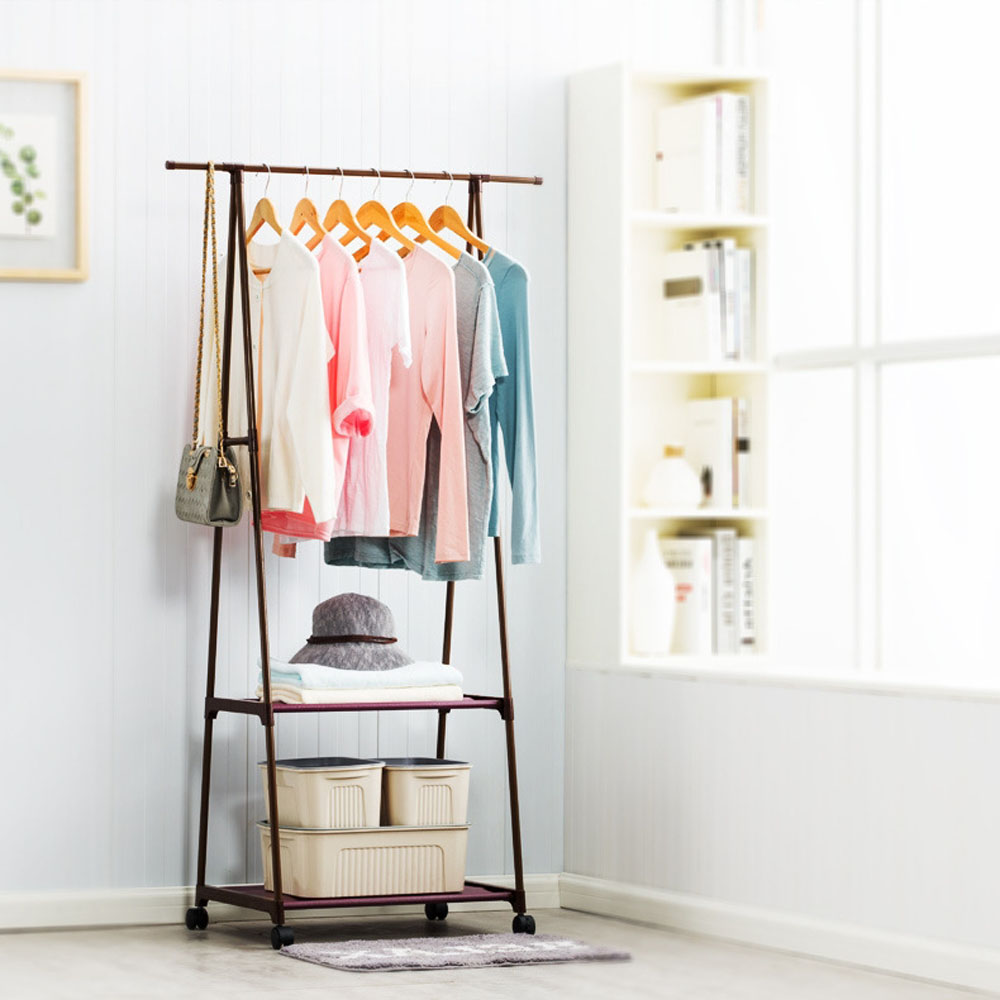 이동식 조립식 공간활용 수납공간 겸비 옷걸이 행거, 이동식행거 8,700원