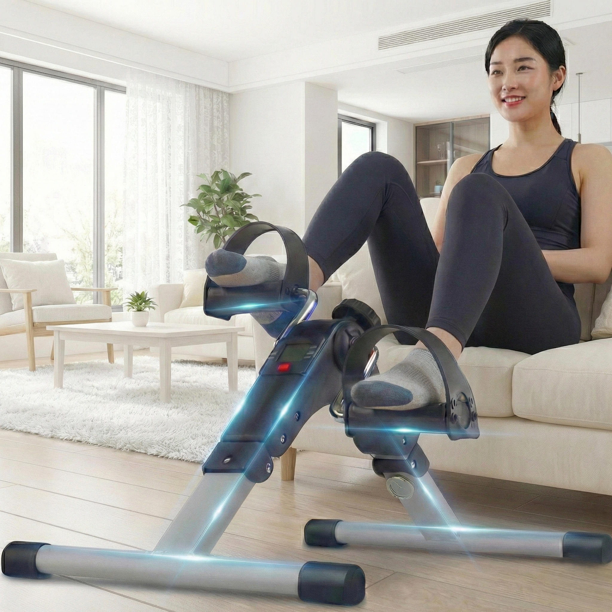 로시오 접이식 실내 미니사이클, 실내자전거, 효도선물, 블랙, 단일상품 48,000원