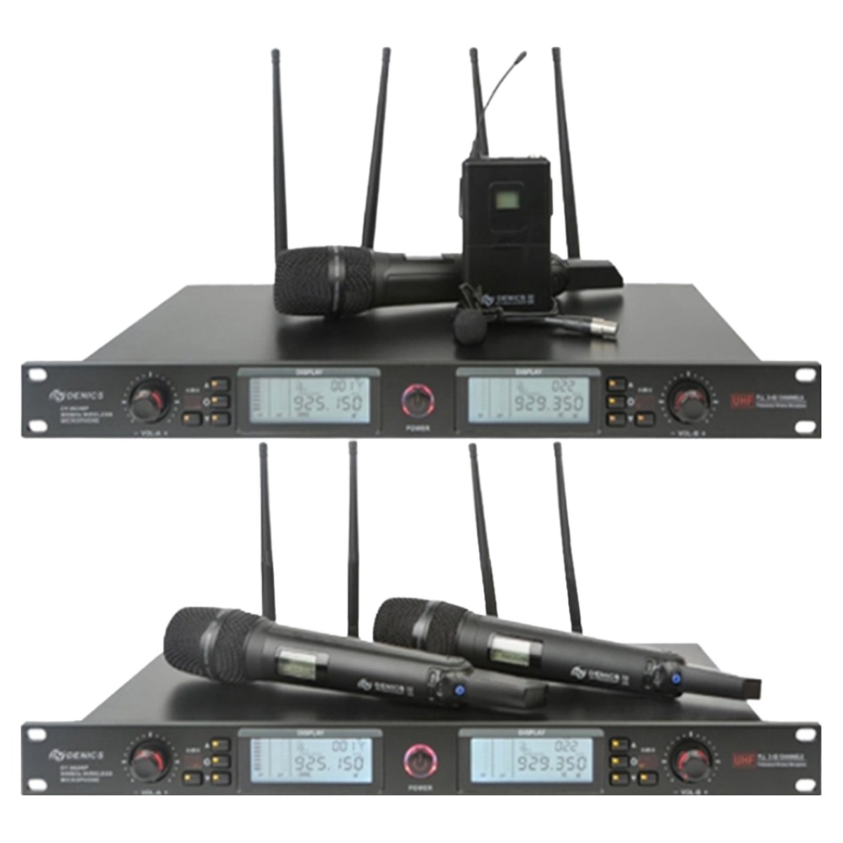 데닉스 프로패셔널 국산 PA용 무선마이크 DY-902WP 2체널, DYSM, 핸드+핸드 1,200,000원