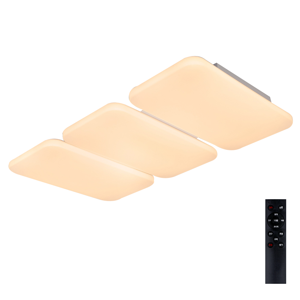 멜리빙 에어 거실 천장등 삼색변환 + 밝기조절 리모컨 LED200W 플리커프리, 화이트 160,140원